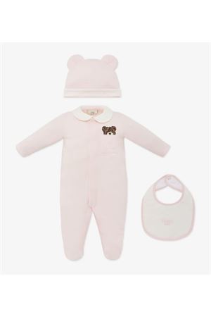 set nascita in cotone rosa FENDI KIDS | BUK119ST8F0C11